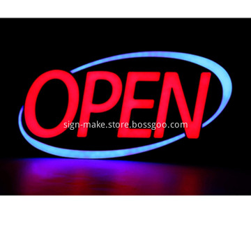 30'' LED Open Sign Light Box Large for Sale